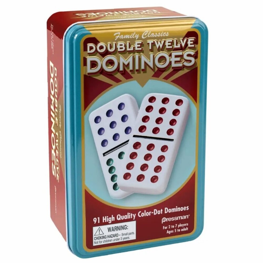 Family Classics Double Twelve Dominoes by Pressman